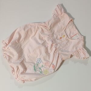 Vintage Baby Toddler 18 Months Girls Jumper Onesie 70's 80's